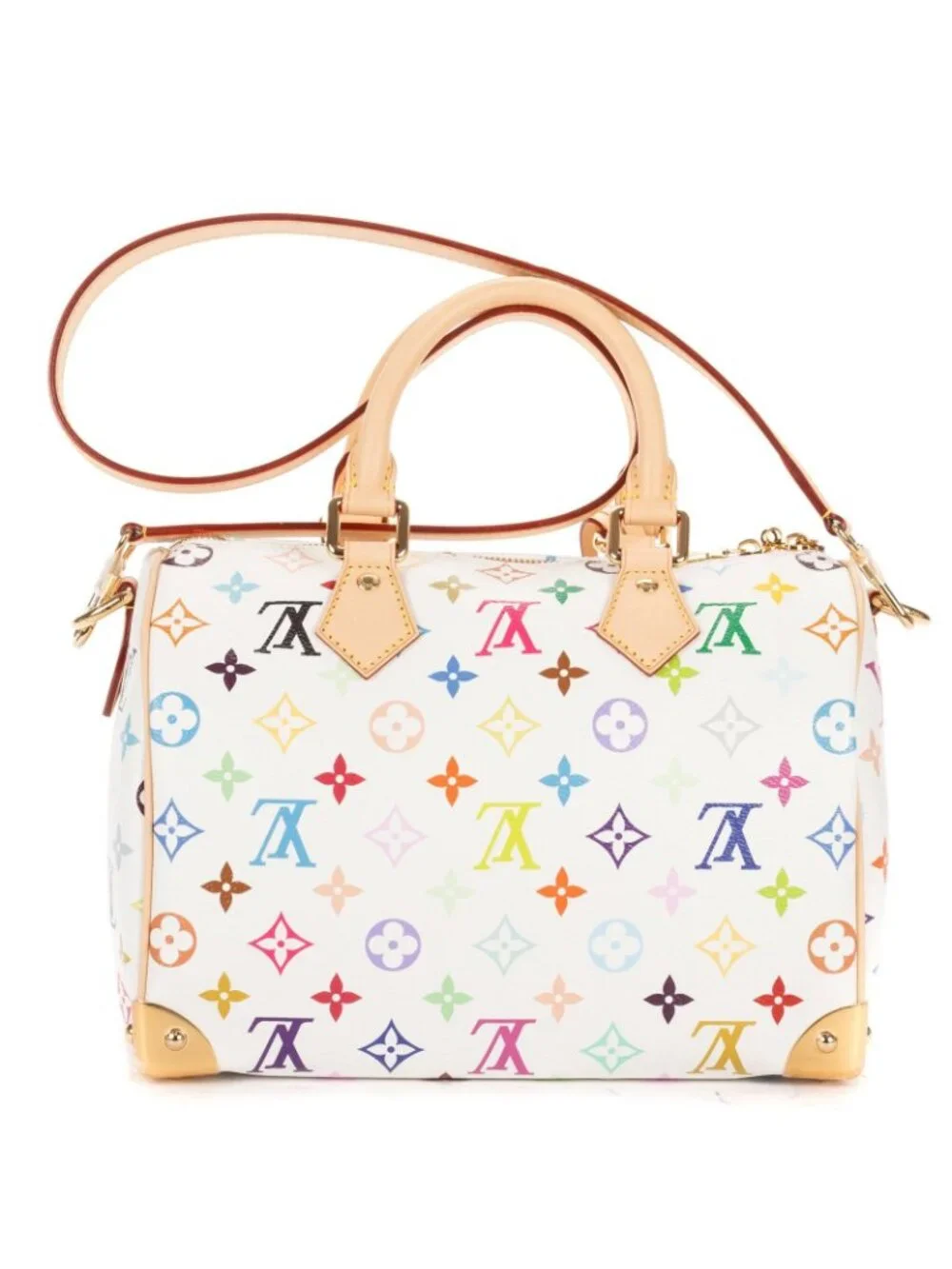 Louis Vuitton Ltd Ed LV Takashi Murakami Speedy Bandouli?re Multicolor Monogram